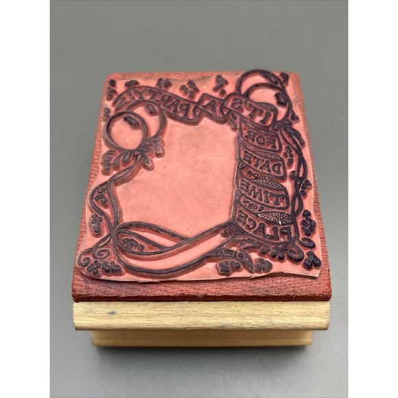 BABY SHOWER Themed Rubber Stamps Vintage Inkadink Stampin Up Anita’s 4 stamps - Picture 12 of 16